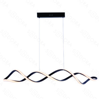 Pendente Metal Preto Com Silicone 103×15CM - SINDORA QD05463