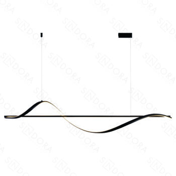 Pendente em Metal Preto com Silicone 120×13,5CM - SINDORA QD05466