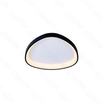 Plafon Metal Preto E Acrílico 42×6,5CM - SINDORA QX05622