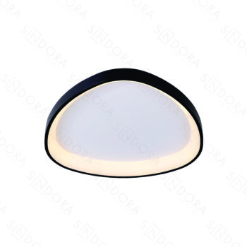 Plafon em Metal Preto com Acrílico 62×6,5CM - SINDORA QX05626