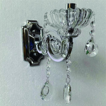 Arandela em Metal Cromado com Cristal 23×08×20CM - SINDORA DCB00405-1