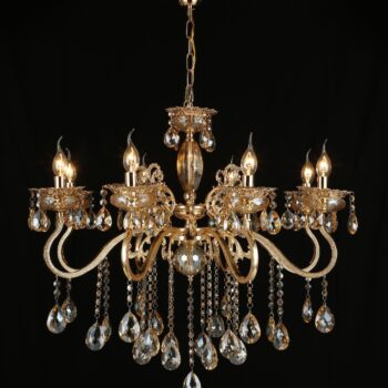 Pendente em Metal Dourado com Cristal 75×80CM - SINDORA DCD00479-8