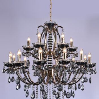 Pendente em Metal com Cristais 100×85CM - SINDORA DCD00481-12+6